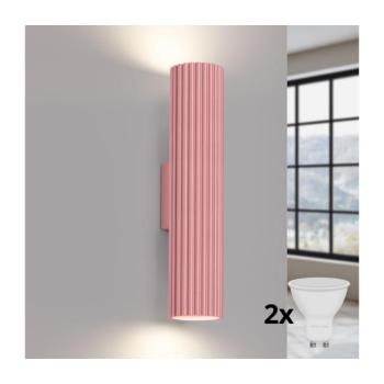 BRILAGI - LED fali lámpa CRESTO 2xGU10/10W/230V 30 cm rózsaszín BR.1940 kép