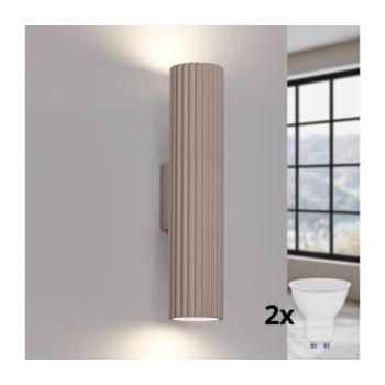 BRILAGI - LED fali lámpa CRESTO 2xGU10/10W/230V 30 cm taupe BR.1776 kép