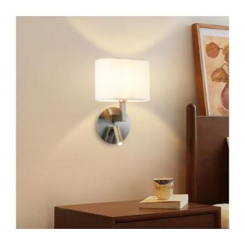 BRILAGI - LED Fali lámpa DAYA 1xE14/40W/230V + LED/3W fehér/matt króm BRI201 kép