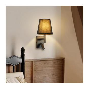 BRILAGI - LED Fali lámpa DEYA 1xE14/40W/230V + LED/3W fekete BRI204 kép