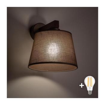 BRILAGI - LED fali lámpa LATTE 1xE27/15W/230V fenyő/barna 11560 kép