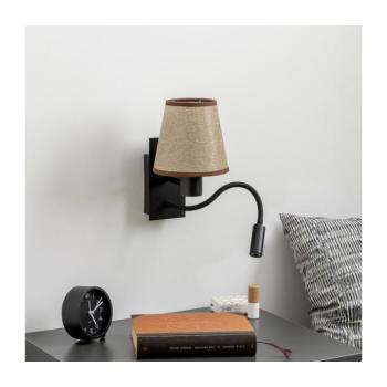 BRILAGI - LED Fali lámpa NUBILA 1xE27/25W/230V + LED/3W fekete/barna BG1558+BG1570 kép