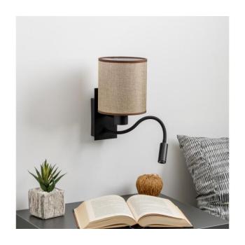 BRILAGI - LED Fali lámpa NUBILA 1xE27/25W/230V + LED/3W fekete/barna BG1558+BG1583 kép