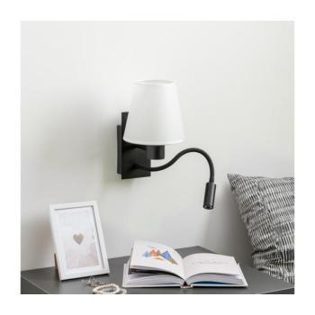BRILAGI - LED Fali lámpa NUBILA 1xE27/25W/230V + LED/3W fekete/fehér BG1558+BG1573 kép