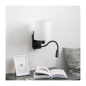 BRILAGI - LED Fali lámpa NUBILA 1xE27/25W/230V + LED/3W fekete/fehér BG1558+BG1586 kép