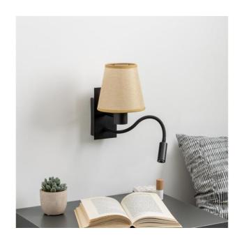 BRILAGI - LED Fali lámpa NUBILA 1xE27/25W/230V+LED/3W fekete/világosbarna BG1558+BG1571 kép