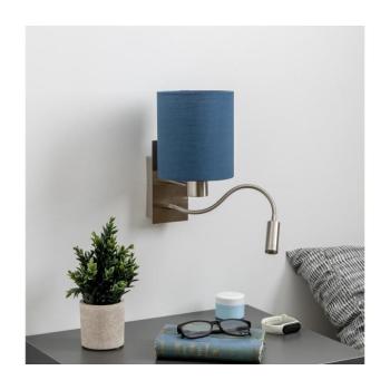 BRILAGI - LED Fali lámpa NUBILA 1xE27/25W/230V+ LED/3W króm/sötét kék BG1556+BG1575 kép