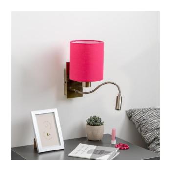 BRILAGI - LED Fali lámpa NUBILA 1xE27/25W/230V + LED/3W réz/rózsaszín BG1557+BG1577 kép