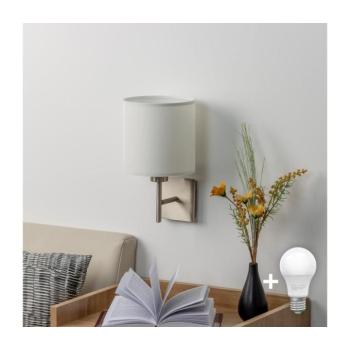 BRILAGI - LED fali lámpa NUBILA 1xE27/60W/230V matt króm/fehér EG32507+BG1586 kép