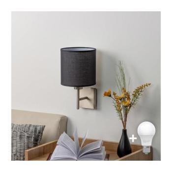 BRILAGI - LED fali lámpa NUBILA 1xE27/60W/230V matt króm/fekete EG32507+BG1581 kép