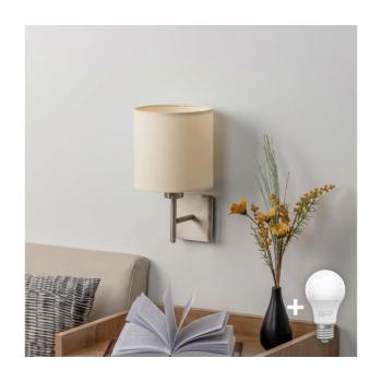 BRILAGI - LED fali lámpa NUBILA 1xE27/60W/230V matt króm/krémszínű EG32507+BG1585 kép