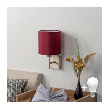 BRILAGI-LED fali lámpa NUBILA 1xE27/60W/230V matt króm/pompeji vörös EG32507+BG1579 kép