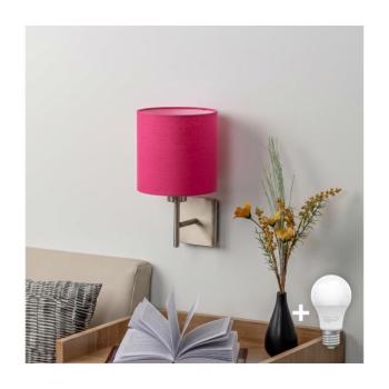 BRILAGI - LED fali lámpa NUBILA 1xE27/60W/230V matt króm/rózsaszín EG32507+BG1577 kép