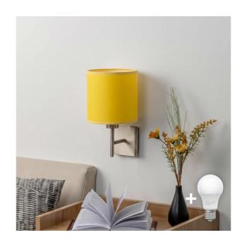 BRILAGI - LED fali lámpa NUBILA 1xE27/60W/230V matt króm/sárga EG32507+BG2452 kép