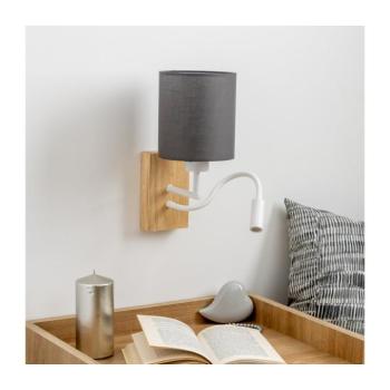 BRILAGI - LED Fali lámpa NUBILA WOOD 1xE27/25W/230V + LED/3W tölgy/antracit BG1565+BG1574 kép