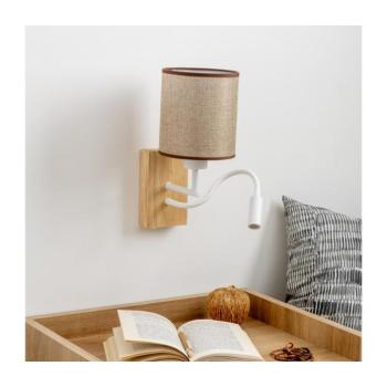 BRILAGI - LED Fali lámpa NUBILA WOOD 1xE27/25W/230V + LED/3W tölgy/barna BG1565+BG1583 kép