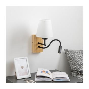 BRILAGI - LED Fali lámpa NUBILA WOOD 1xE27/25W/230V + LED/3W tölgy/fehér BG1564+BG1573 kép