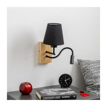 BRILAGI - LED Fali lámpa NUBILA WOOD 1xE27/25W/230V + LED/3W tölgy/fekete BG1564+BG1568 kép