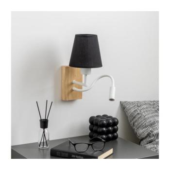 BRILAGI - LED Fali lámpa NUBILA WOOD 1xE27/25W/230V + LED/3W tölgy/fekete BG1565+BG1568 kép