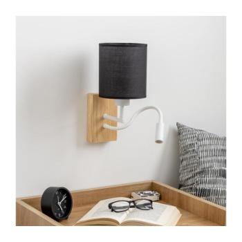 BRILAGI - LED Fali lámpa NUBILA WOOD 1xE27/25W/230V + LED/3W tölgy/fekete BG1565+BG1581 kép