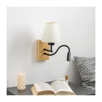 BRILAGI - LED Fali lámpa NUBILA WOOD 1xE27/25W/230V + LED/3W tölgy/krémes BG1564+BG1572 kép