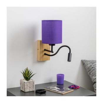 BRILAGI - LED Fali lámpa NUBILA WOOD 1xE27/25W/230V + LED/3W tölgy/lila BG1564+BG1580 kép