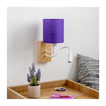 BRILAGI - LED Fali lámpa NUBILA WOOD 1xE27/25W/230V + LED/3W tölgy/lila BG1565+BG1580 kép