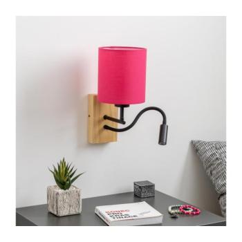 BRILAGI - LED Fali lámpa NUBILA WOOD 1xE27/25W/230V + LED/3W tölgy/rózsaszín BG1564+BG1577 kép