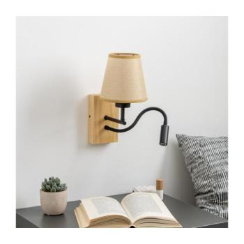 BRILAGI - LED Fali lámpa NUBILA WOOD 1xE27/25W/230V +LED/3W tölgy/világosbarna BG1564+BG1571 kép