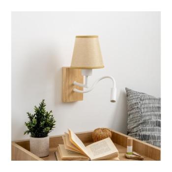 BRILAGI - LED Fali lámpa NUBILA WOOD 1xE27/25W/230V +LED/3W tölgy/világosbarna BG1565+BG1571 kép