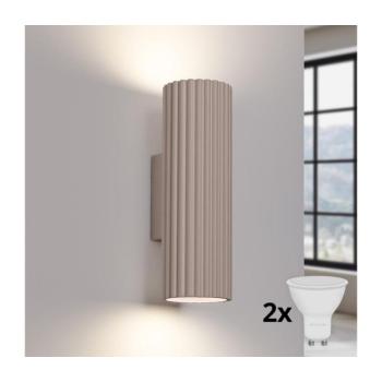 BRILAGI - LED fali lámpatest CRESTO 2xGU10/10W/230V 20 cm taupe BR.1760 kép