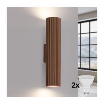 BRILAGI - LED fali lámpatest CRESTO 2xGU10/10W/230V 30 cm barna BR.1966 kép