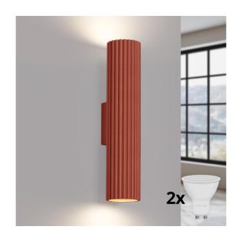 BRILAGI - LED Fali lámpatest CRESTO 2xGU10/10W/230V 30 cm narancssárga BR.1634 kép