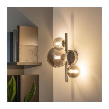 BRILAGI - LED fali lámpatest MILLA 3xG9/3W/230V fekete króm/füstszínű 4010-3CS kép