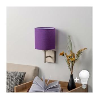 BRILAGI - LED fali lámpatest NUBILA 1xE27/60W/230V matt króm/lila EG32507+BG1580 kép