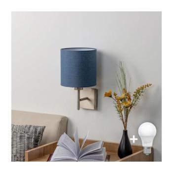 BRILAGI - LED fali lámpatest NUBILA 1xE27/60W/230V matt króm/sötétkék EG32507+BG1575 kép