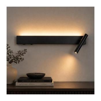 BRILAGI - LED fali spotlámpa ARLIX LED/3W/230V + LED/7W fekete CRI 90 BRI975 kép
