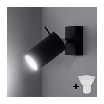 BRILAGI - LED Fali spotlámpa ASMUS 1xGU10/7W/230V fekete BR.0091