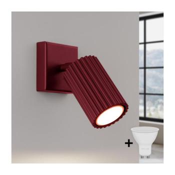 BRILAGI - LED fali spotlámpa CRESTO 1xGU10/10W/230V bordó BR.1919 kép