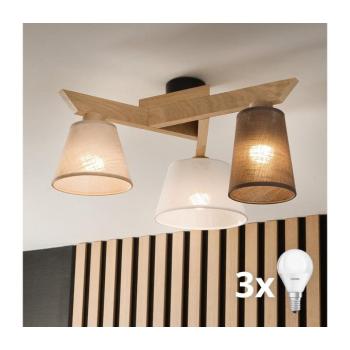 BRILAGI - LED Felületre szerelhető csillár ANTHONY 3xE14/40W/230V tölgy 8590828610694 kép
