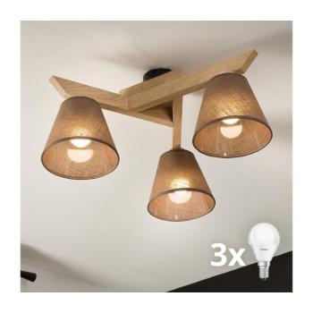 BRILAGI - LED Felületre szerelhető csillár ANTHONY 3xE14/40W/230V tölgy/barna 8590828610625 kép