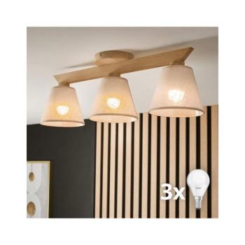 BRILAGI - LED Felületre szerelhető csillár ANTHONY 3xE14/40W/230V tölgy/bézs 8590828610571 kép