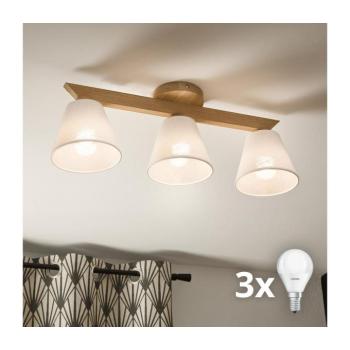 BRILAGI - LED Felületre szerelhető csillár ANTHONY 3xE14/40W/230V tölgy/fehér 8590828610564 kép