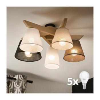 BRILAGI - LED Felületre szerelhető csillár ANTHONY 5xE14/40W/230V tölgy 8590828610847 kép