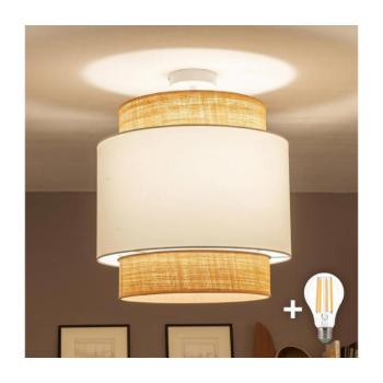 BRILAGI - LED felületre szerelhető csillár CERIA 1xE27/60W/230V átm. 40 cm bézs/fehér BG3992+EG781086 kép