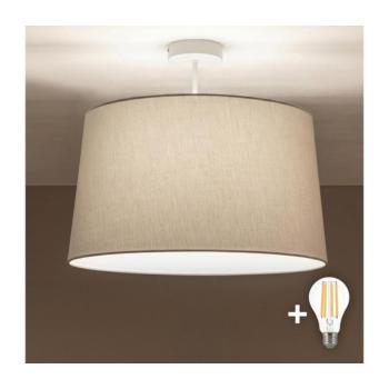 BRILAGI - LED felületre szerelhető csillár CERIA 1xE27/60W/230V átm. 45 cm fehér/szürke BG3992+EG781042 kép