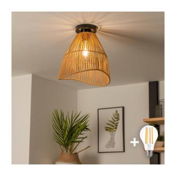BRILAGI - LED felületre szerelhető csillár CERIA BOHO 1xE27/40W/230V átm. 30 cm barna BG3988+EG781101 kép