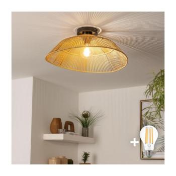 BRILAGI - LED felületre szerelhető csillár CERIA BOHO 1xE27/40W/230V átm. 50 cm barna BG3988+EG781097 kép