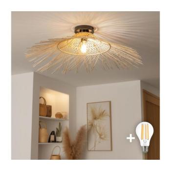 BRILAGI - LED felületre szerelhető csillár CERIA BOHO 1xE27/40W/230V átmérő 70 cm bambusz BG3988+EG781124 kép