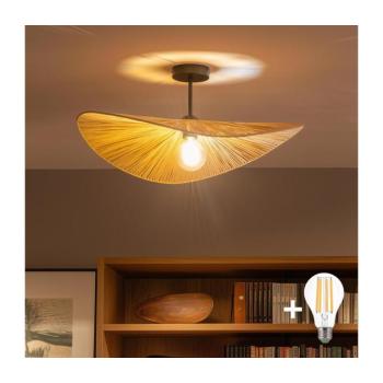 BRILAGI - LED felületre szerelhető csillár CERIA BOHO 1xE27/60W/230V Ø 60 cm fekete/bézs BG3989+EG781095 kép
